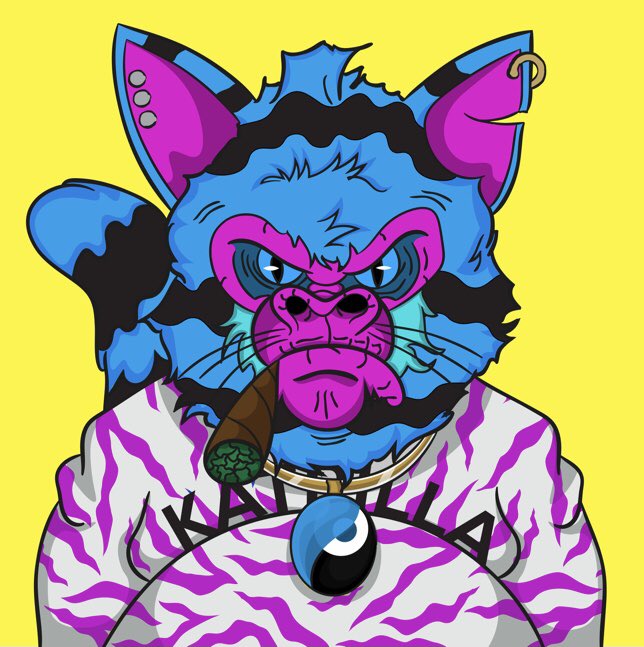 djbeniboom's tweet photo. #KatRilla Limited Edition Art Collab between @kushkatz420 X @AngryGorillaCB  is growing by the day #WhoWantsOne https://t.co/esoBXLHU2m