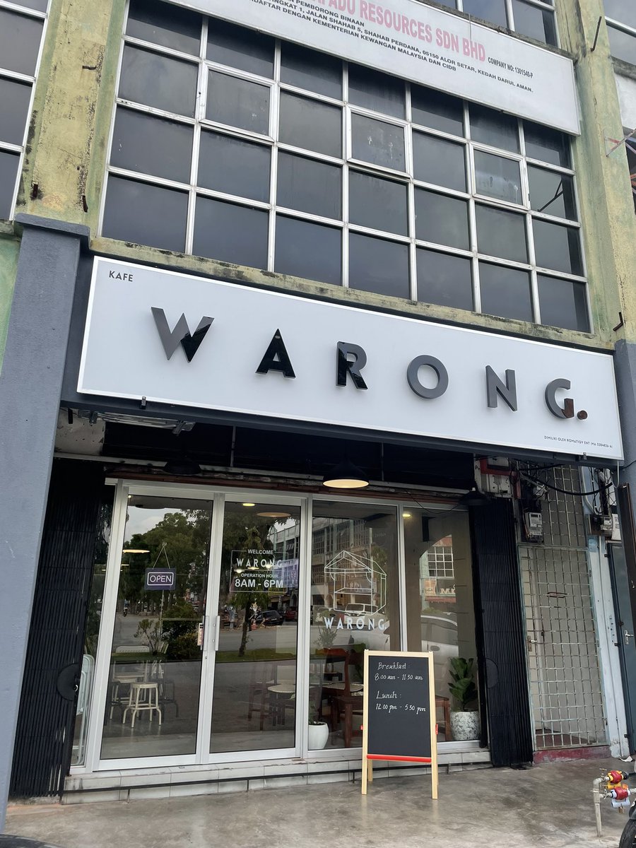 madlohoq2's tweet photo. Hi warga Alor Setar yang mana mencari port nak Breakfast dan Mengopi boleh la datang ke WARONG. 

📍 location kedai di kompleks shahab perdana (stesen bas) boleh waze kedai JORAN. 

waktu operasi
8 am - 6 pm

Come get it some food and beverage ✌🏻 https://t.co/lA93A4Pcqi