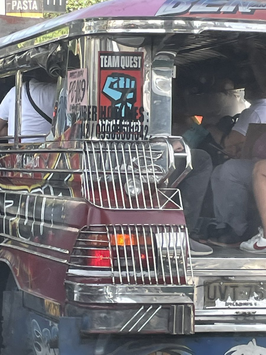 gabcerv's tweet photo. @ChaelSonnen did you know there’s a jeepney in the Philippines with the team quest logo haha https://t.co/a5fHHDi7sn