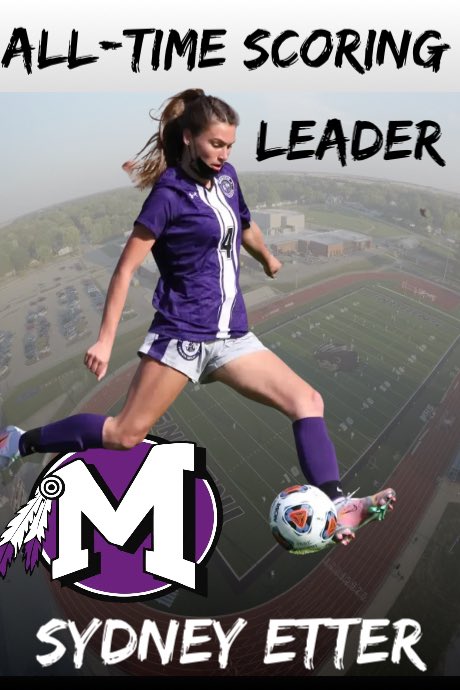 MHS19_ATHLETICS's tweet image. Tonight, Mascoutah Soccer beat Jersey 9-0 in the MVC finale. In that win, Sydney Etter’s 5 goals resulted in her becoming Mascoutah’s all time leading goal scorer! What a year, and what a career! This special young lady will continue at Murray State. Way to go Syd!!