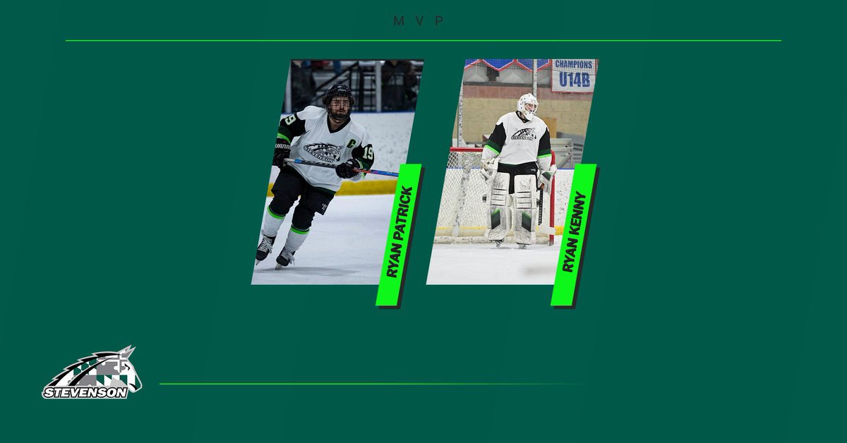 Our last award for this season will be shared as co-winners. Congratulations to “C” Ryan Patrick and goalie Ryan Kenny for team MVP. Both have made a tremendous impact on our program. Congratulations gentlemen and well deserved!!