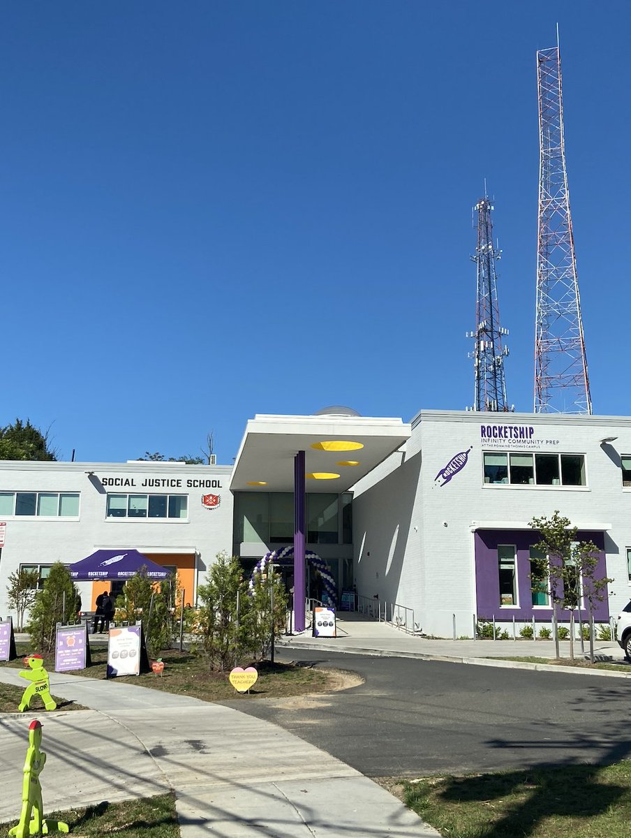 dcpcsb's tweet photo. Today, we celebrated the opening of Rocketship Infinity Community Prep - a PK3-3 campus serving students in #Ward5!

Visit https://t.co/H64QkctthX to learn more about their #STEAM curriculum 🧬 + find out why Ward 5 families continue to #ChooseDCcharters! 📚

#CharterSchoolsWeek https://t.co/UClann836h