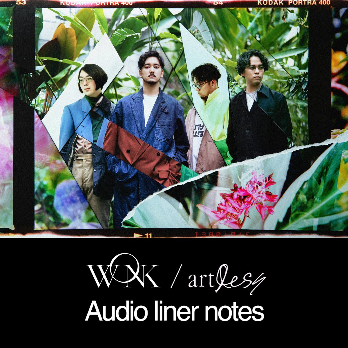 WONK_TOKYO's tweet photo. 🌿🎧Audio liner notes🎧🌿

アルバム『artless』リリースと共に
オーディオライナーノーツを公開！
メンバー4人で、一曲ずつ語ります🗣

🟢Spotify (トーク＋曲)
https://t.co/5EnmloLIZP

🟢Spotify (トークのみ)
https://t.co/PFEgbkBi2b

🏷 #WONK #WONK_artless #spotifypodcasts @SpotifyJP https://t.co/8IIWaNUVoO