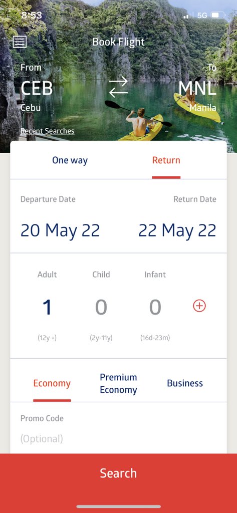 archjoelong's tweet photo. @flyPAL your phone app has bugs, i booked a flight for May 20-22 but the date shown after is May 19-21. It was until I got the flight confirmation when I noticed the bug. Tried it again and always the same happening. How do we go about this? Screenshots for reference https://t.co/Eu1RSKNfCL