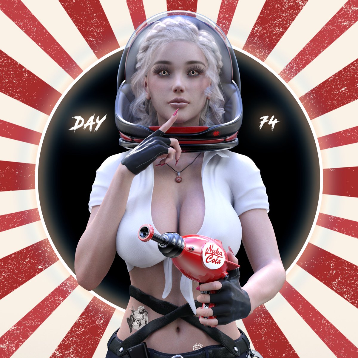 100 DAYS OF NFTS 

DAY 74 .1 ETH FLOOR 

FALLOUT 4 INSPIRATION 

opensea.io/assets/0x495f9…