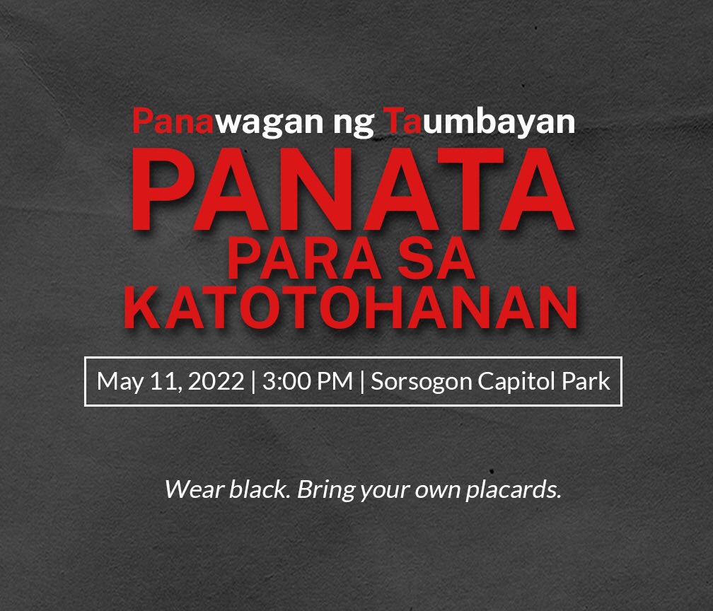 yanatbicol's tweet photo. Protest actions today in the provinces of Sorsogon and Albay. 

Reject the impending Marcos-Duterte leadership! Make COMELEC accountable! 

#COMELECpalpak #MarcosDuwag #RejectMarcosDuterte https://t.co/USFFbfvQ1q