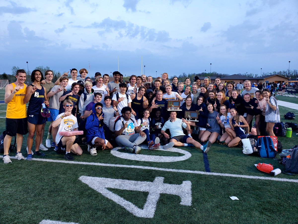 Rosemounttrack's tweet photo. Both the girls and boys are sectiin 3AAA true team champions. Both teams will try to defend their state titles at Stillwater HS a week from Friday. https://t.co/1q2cq7mNic