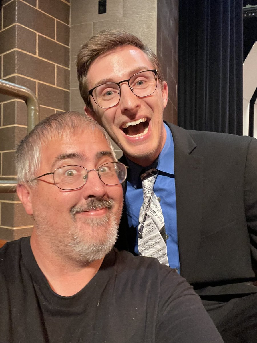 Who knew I would go to a concert and receive an award too! I guess I’ve been outted. It’s been an honor to assist the band in this role this year. Ben is moving on to RHS, but we have a 7th grader to be next year, so maybe they will let me keep the gig?