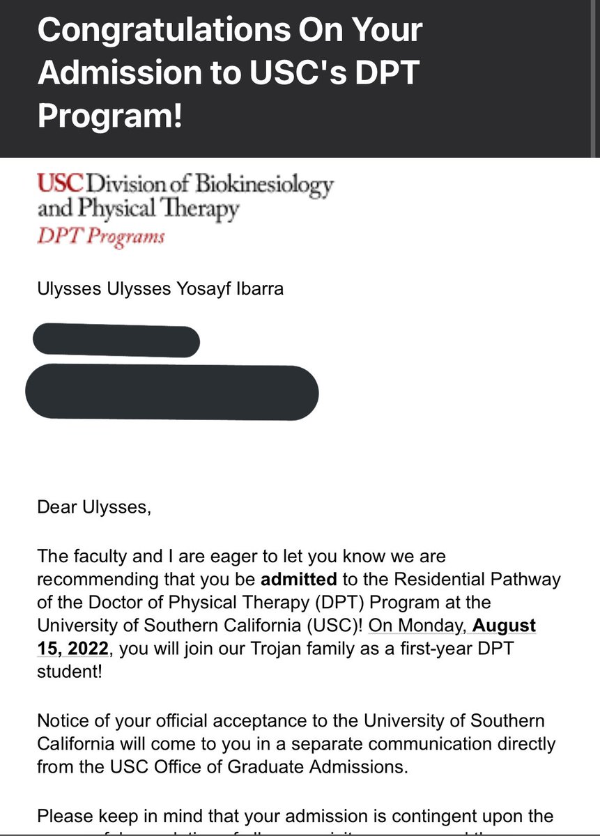 oh_just_kidding's tweet photo. I just received my 2nd acceptance into PT school and I am so excited for this opportunity! I never thought I’d be in this position! I’m just super grateful to have come this far!! #aspiringphysicaltherapist #letsgo #DPT https://t.co/8zE5ECRBK6