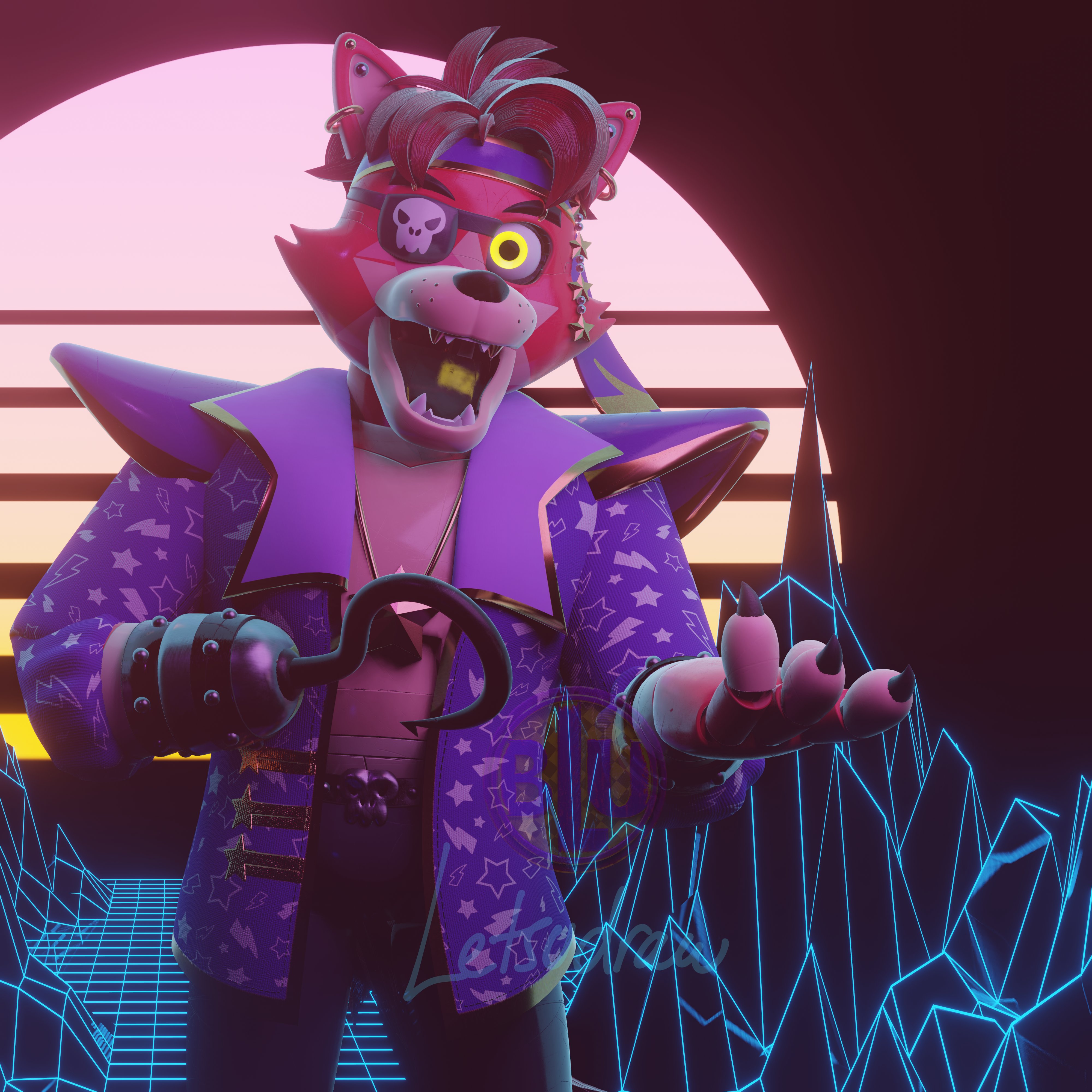 Foxy FNAF RynFox - Download Free 3D model by DillonXtrullier_21  (@DillonXtrullier_21) [84f2e04]