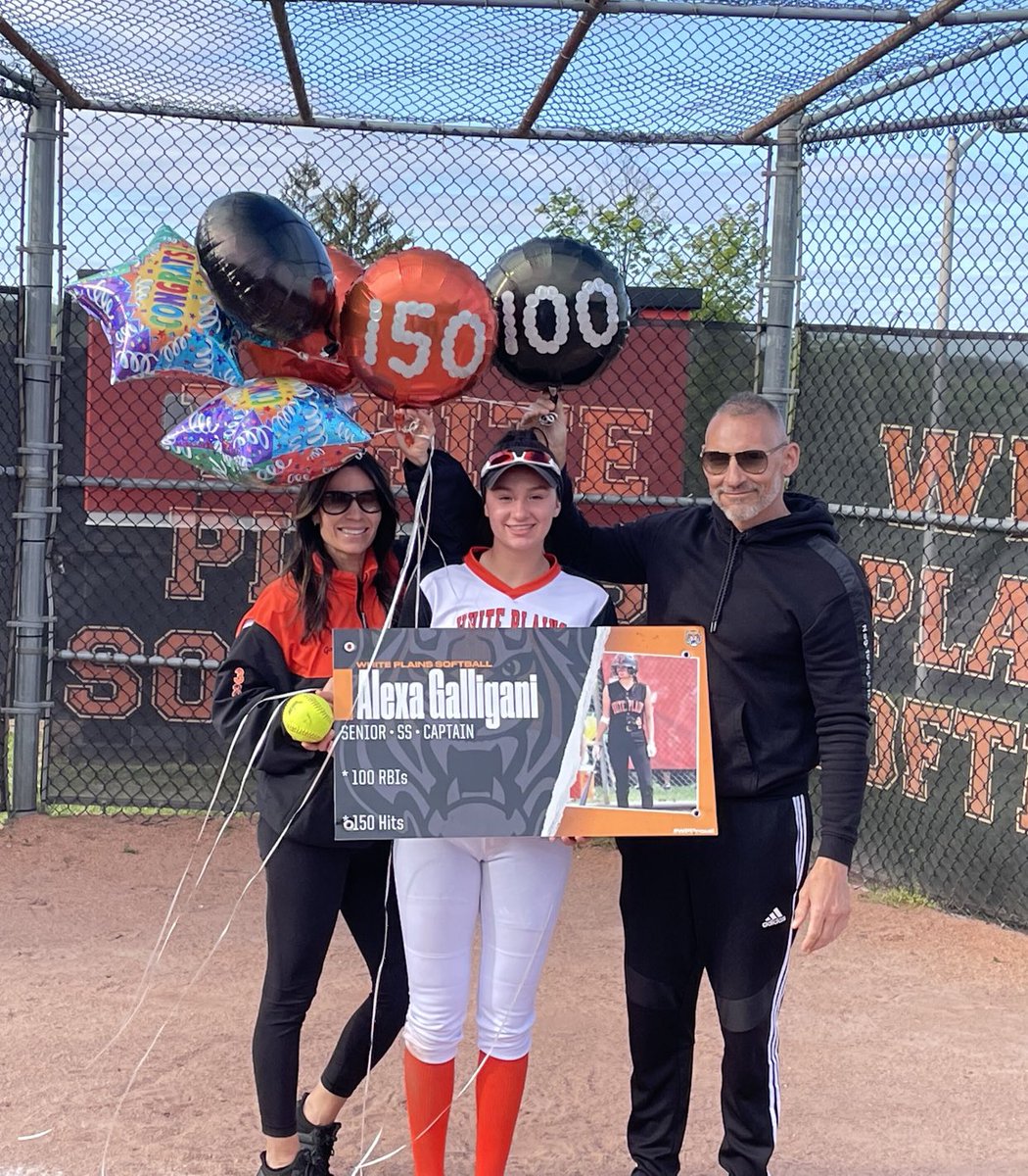 WPHSSoftball's tweet photo. CONGRATULATIONS ALEXA!!You hit your 100th career rbi yesterday &amp; you stroked your 150th hit today!! Your 150th hit was a 2 rbi game ending triple. Impressive accomplishments considering 2020 season was canceled &amp; 2021 season was shortened due to Covid. We are so proud of you!! https://t.co/h84QjgUgT6