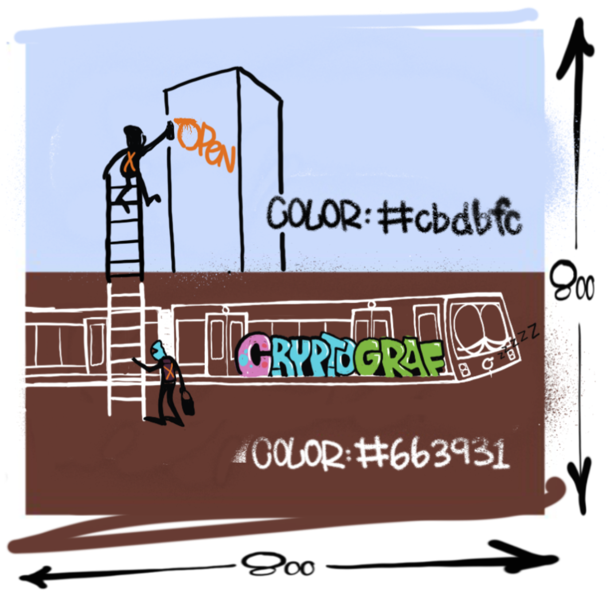 CANVAS III is now open.

The theme is ABOVE GROUND v UNDERGROUND. When markets are down come relieve some stress by painting!🎨

1. Get a CryptoGraf NFT: magiceden.io/marketplace/cr…
2. Connect wallet to cryptograf.art &gt; GRAFFITI BOARD
3. Paint! #solana #solananfts #pixelart