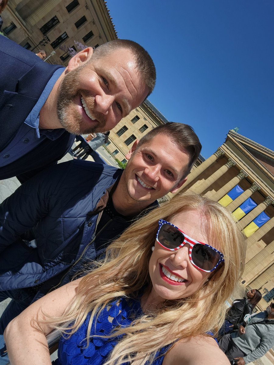 SheilaShowPHL's tweet photo. Some highlights of the "Who's Who" in attendance at today's #WawaWelcomeAmerica press conference at the @philamuseum on the Ben Franklin Parkway. #CelebrateWithUs 🎉 @jasonderulo @AvaMax 
#PartyontheParkway #July4thPhilly 🇺🇸❤️💙 https://t.co/6FnLNvshlm