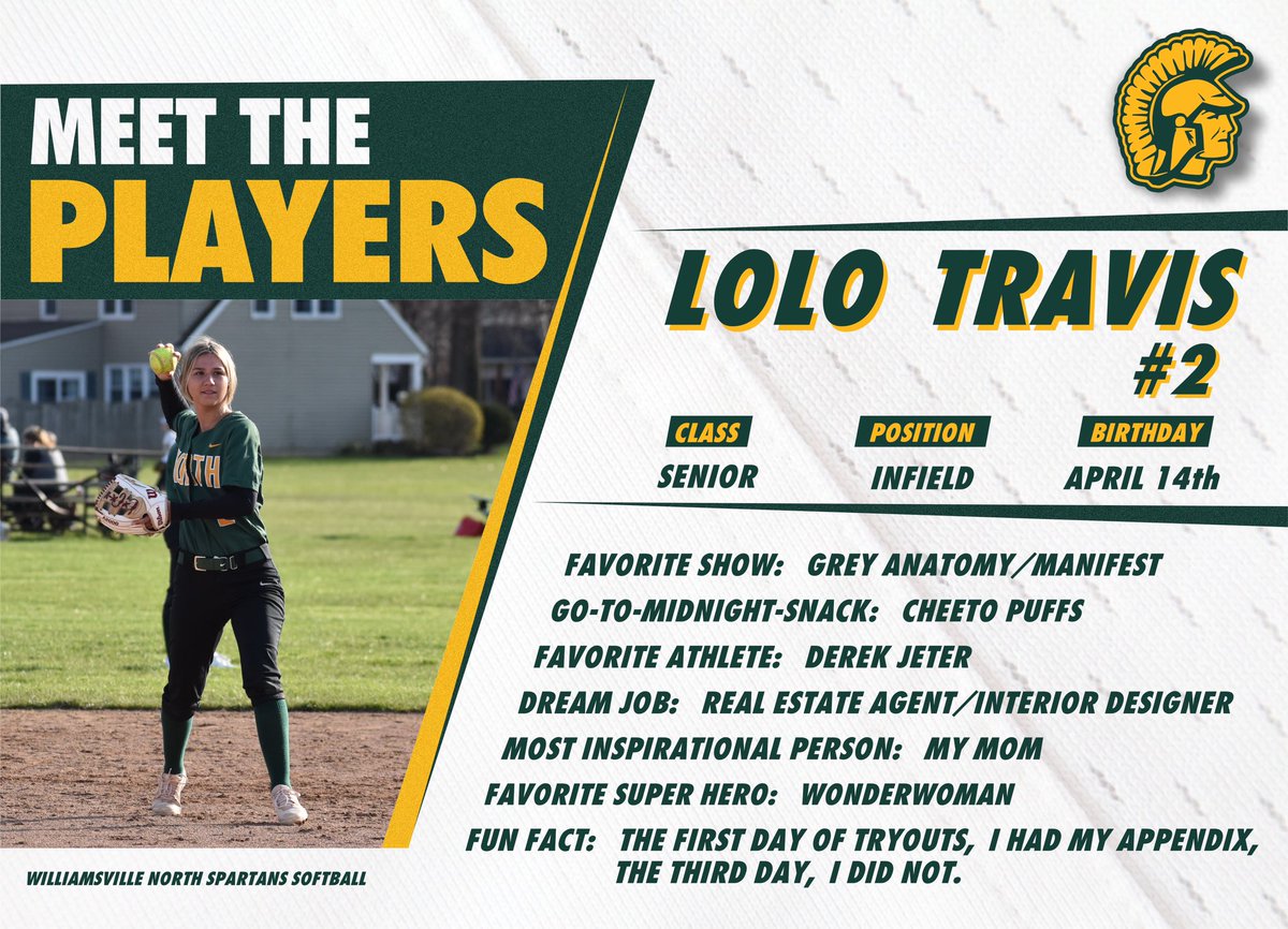 northvsoftball's tweet photo. Meet our senior infielder, Lauren Travis! https://t.co/21Dgk3iuOb