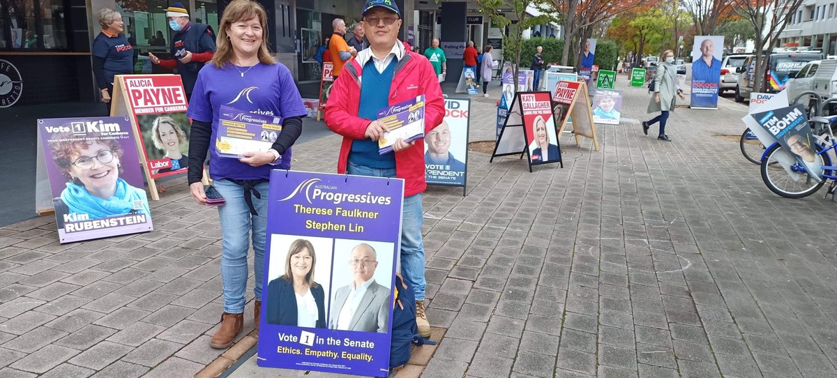ThereseCbrProgs's tweet photo. It’s very progressive at pre-poll today! https://t.co/nkb6JADtre