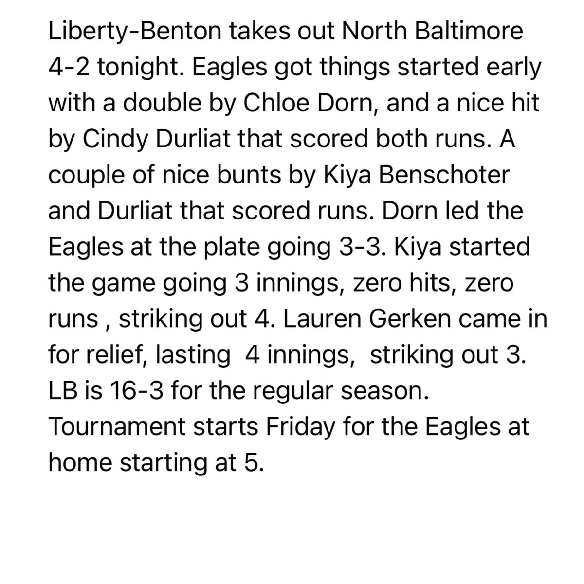 lbhs_softball's tweet photo. https://t.co/weh24bHEqL