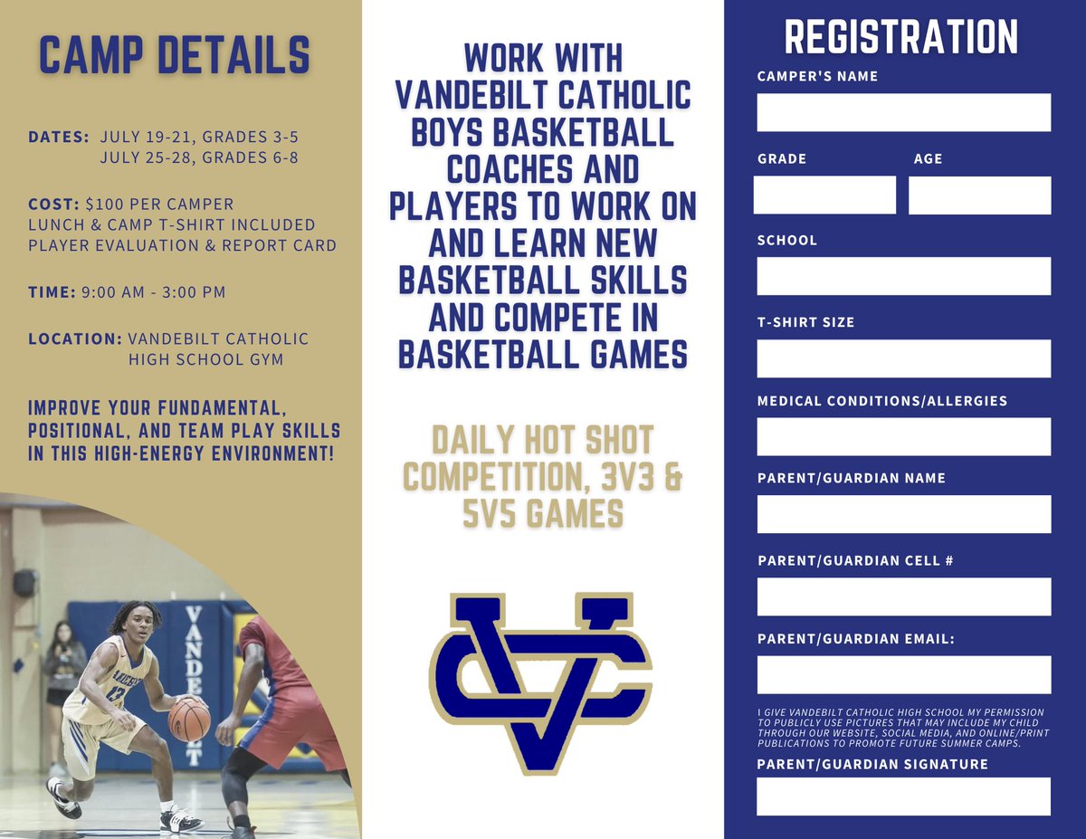 VCHS_BBall's tweet photo. Sign up for our summer camp today! https://t.co/o3FSJCGOmd