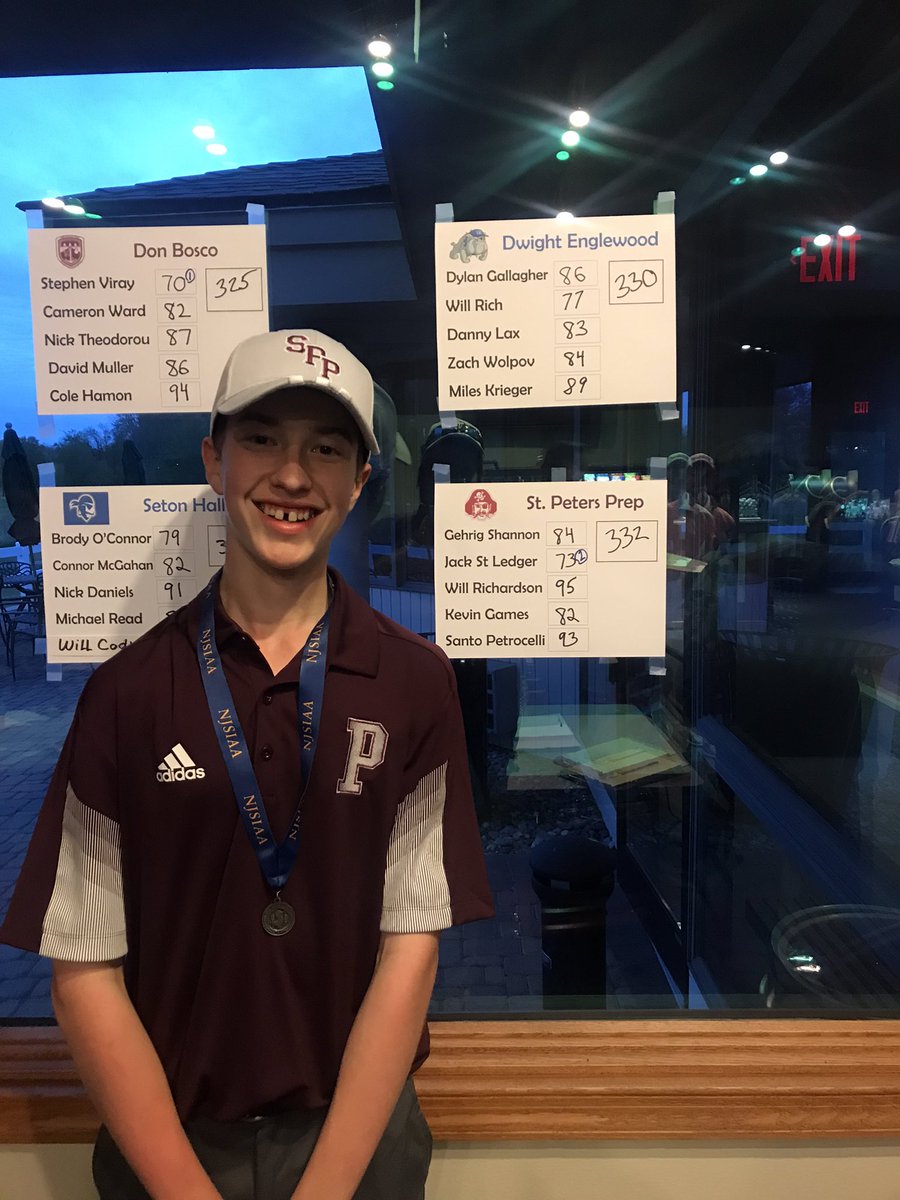 SPP_Golf's tweet photo. Congratulations to Freshman Jack St. Ledger on finishing 2nd overall at the NJSIAA Non Public North Sectional Tournament. Jack posted a 73 and will advance to the TOC next week. 
@SPPAthletics @SOTMarauders @rrodriguesspp @loumonaco https://t.co/AbsSxVWzVG