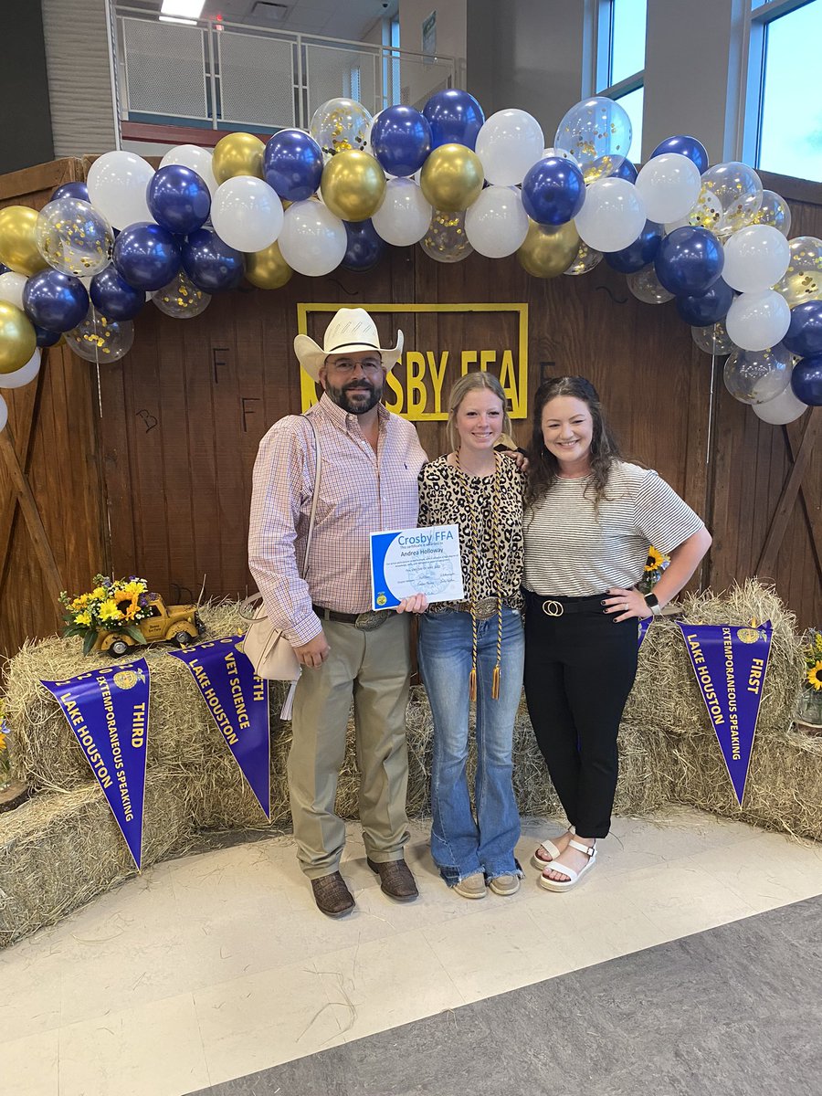 CrosbyHigh's tweet photo. Another night to celebrate our amazing  students.  @FFACrosby put on a wonderful end of year banquet to honor all students and teachers! #CougarPride https://t.co/PmGYsT1MBy