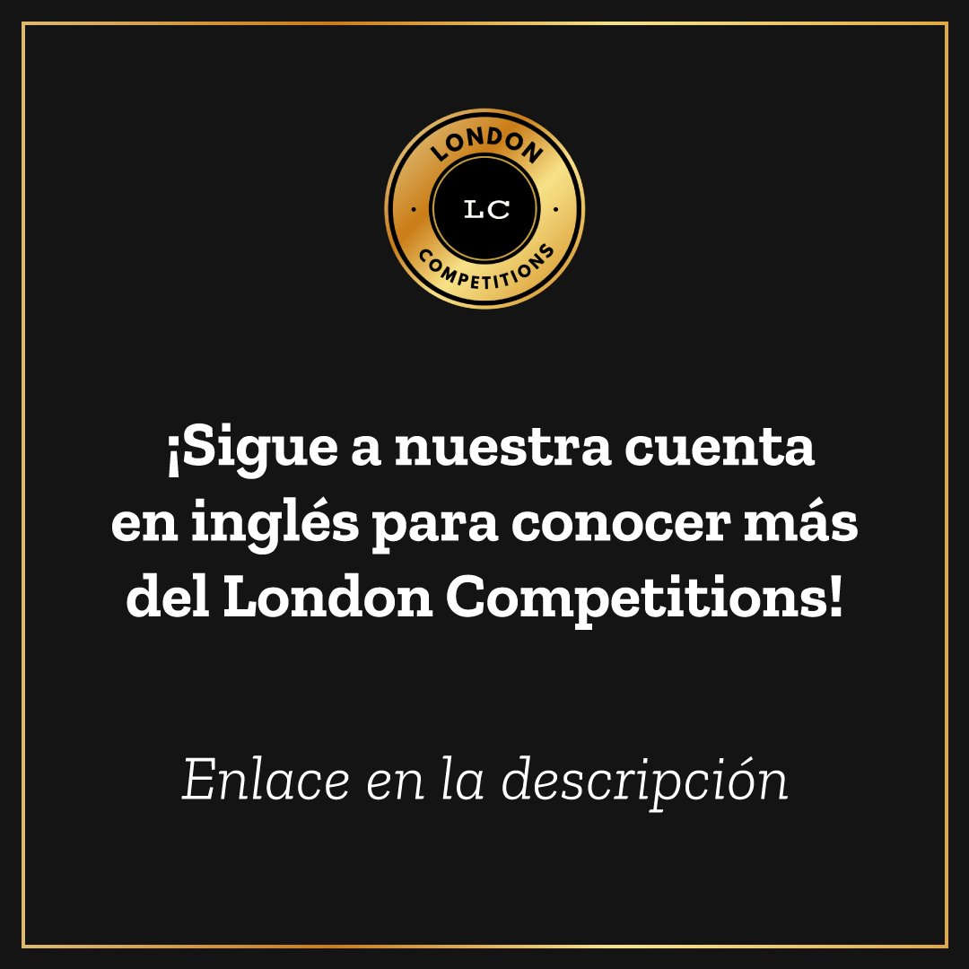 ‼No te pierdas nada de información sobre las próximas competencias y sigue a <a href="/londoncomps/">London Competitions</a> ¡Te esperamos!