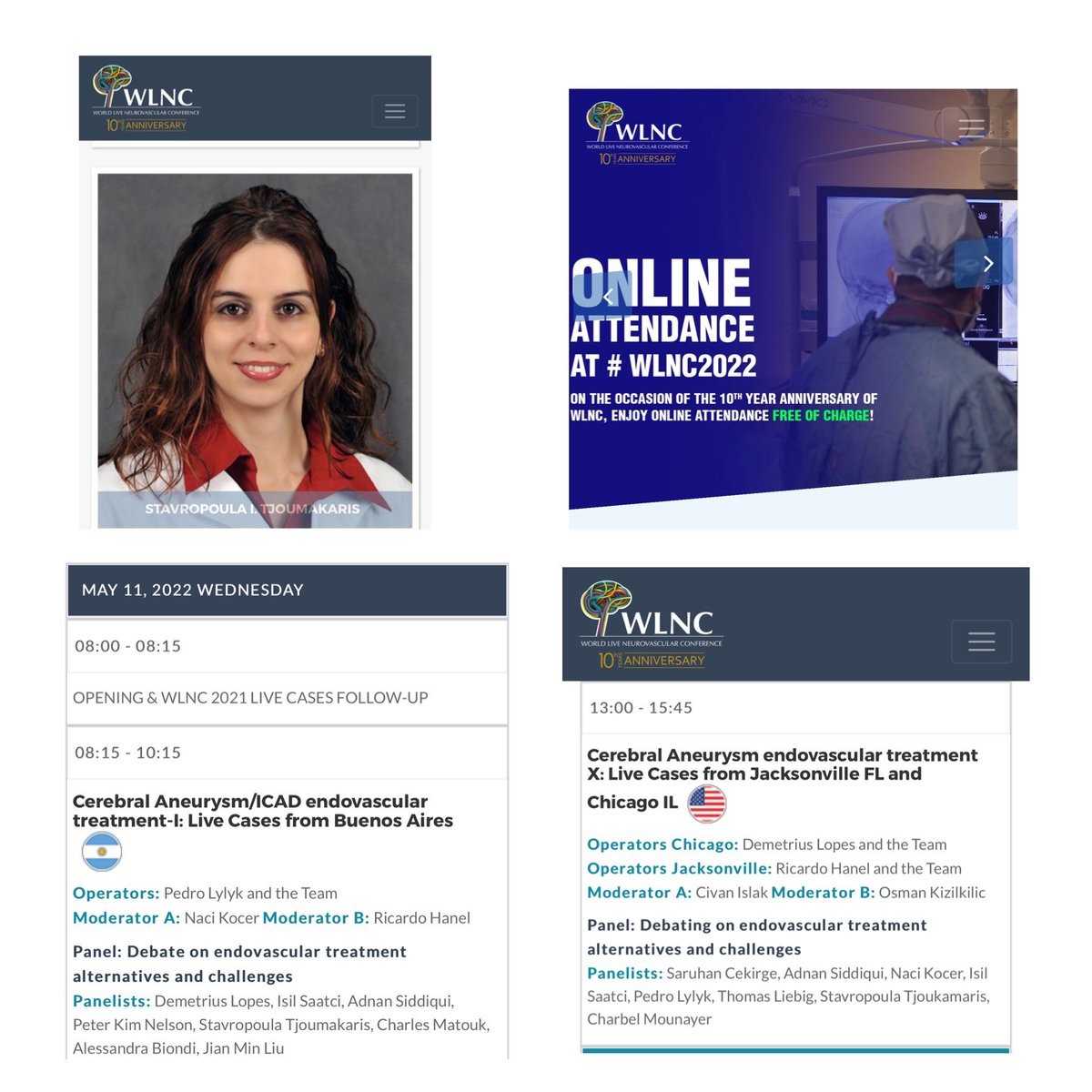 Excited to participate in the 10th Annual  WLNC conference, Washington D.C. Starting a discussion on live cases from Buenos Aires. Looking forward to the discussion with Neurovascular experts from all over the world! Join live #wlnc2022 <a href="/Cure4Stroke/">Demetrius Lopes, MD</a> <a href="/JeffersonUniv/">Thomas Jefferson University</a> <a href="/TJUHNeurosurg/">Jefferson Neurosurgery</a>