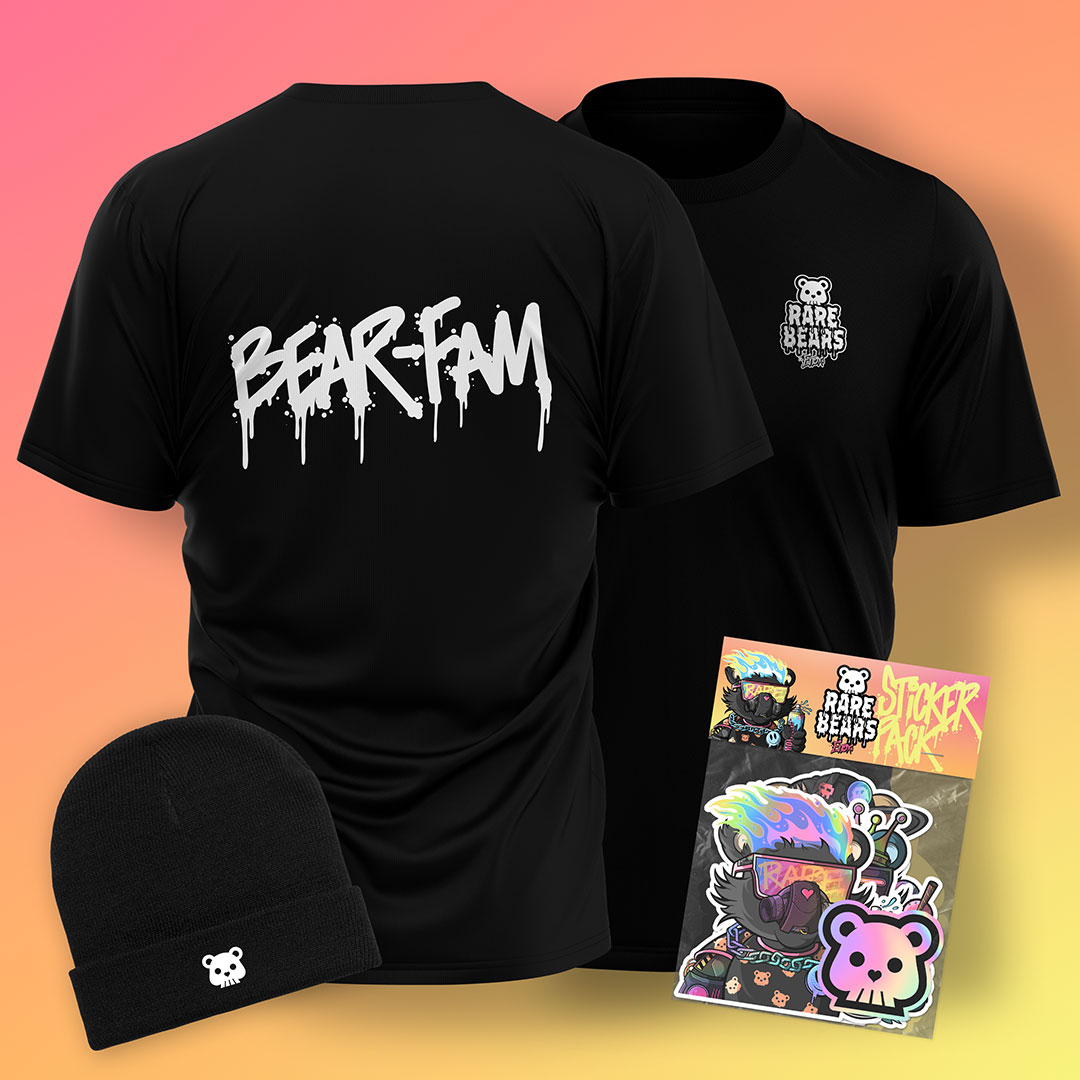 FREE Holder Merch Pack pre-orders are LIVE! 🐻
- MetaMask Verification &amp; Discord IDs required
- One pack per holder
- FREE sticker pack for first 200 orders
- Full details over on Discord 
✨ Get yours here: enoxart.com/shop/rare-bear…