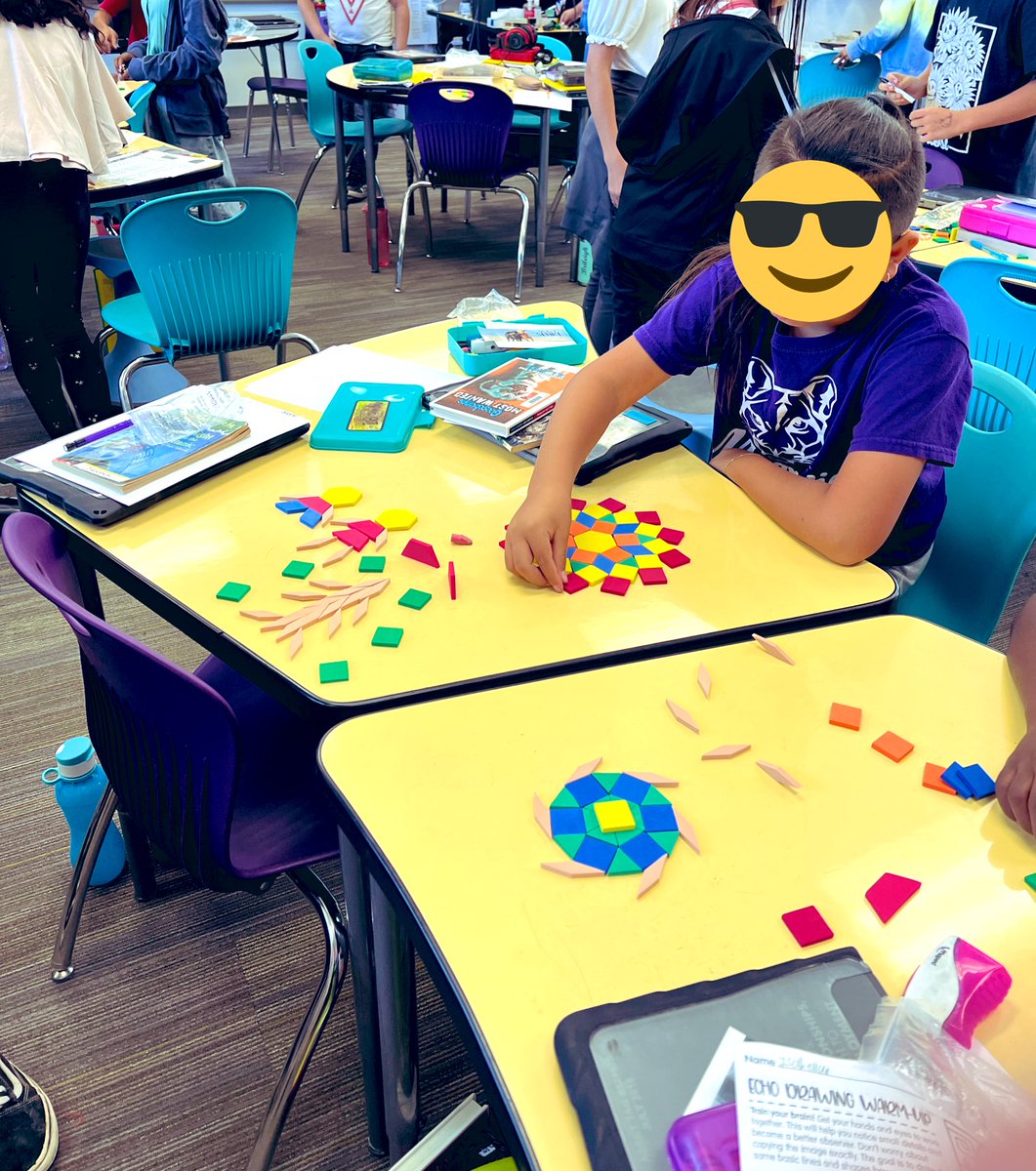 NatterMagnolia's tweet photo. A symmetrical brain break to relieve test stress! @MagnoliaCVUSD https://t.co/sSGgK7iL68