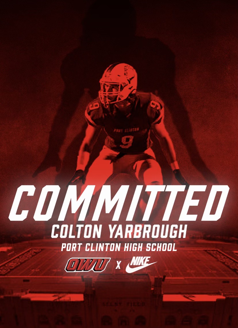 Coltyarbrough's tweet photo. Adding some info that didn't attach to my pinned tweet Commitment Announcement to Ohio Wesleyan University earlier today.  Wanted to say thank you to all those who have helped me along the way over the years! Ready to go to work! 🏈⚫️🔴#OWU2026 #BattlingBishops https://t.co/Aun6ocewc5