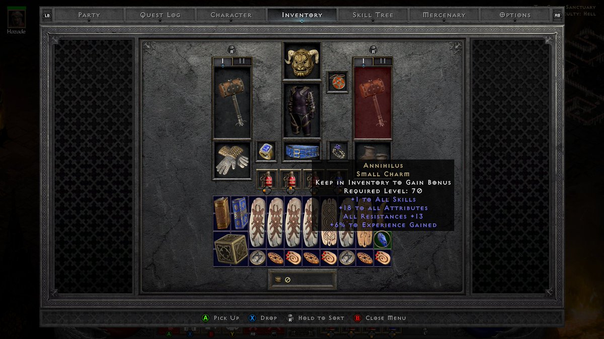 SinisterSkulll's tweet photo. SoLo AnniHiLuS LaDDeR #diablo2resurrected #xbox #xboxshare #ssf #soloeverything #RealGameGenie #barbarian #ftw https://t.co/hDvxsTfTX4