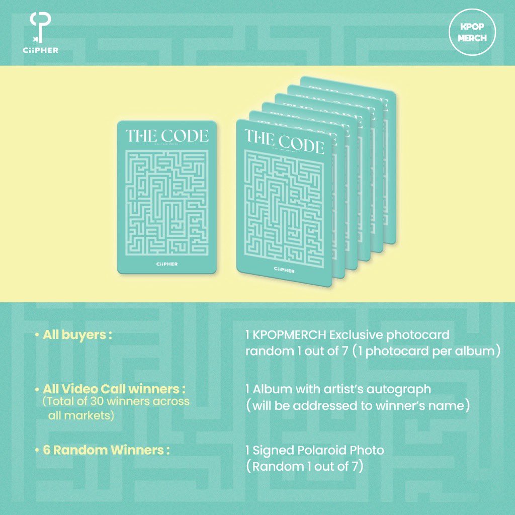 ilynrhmn's tweet photo. [HELP RT][MY GO 🇲🇾] 

CIIPHER 3RD MINI ALBUM [THE CODE] 
SEALED + POB from KPOPMERCH 

RM48/each 
❌ 2ND PAYMENT 

📆 Dateline: 14/5 

DM me to order🫶🏻

- I’m trying to apply for video call event hence why I’ll be selling it cheaper!🥹

#ciiphermalaysia #pasarciipher https://t.co/C9gtohMIpn
