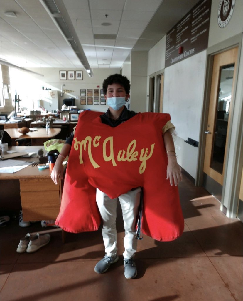 MaggieNolan04's tweet photo. The M was stolen under my watch (without permission) by Mount Carmel… sorry McAuley #lastnightasamacconfessions https://t.co/Bx5XLENLxG