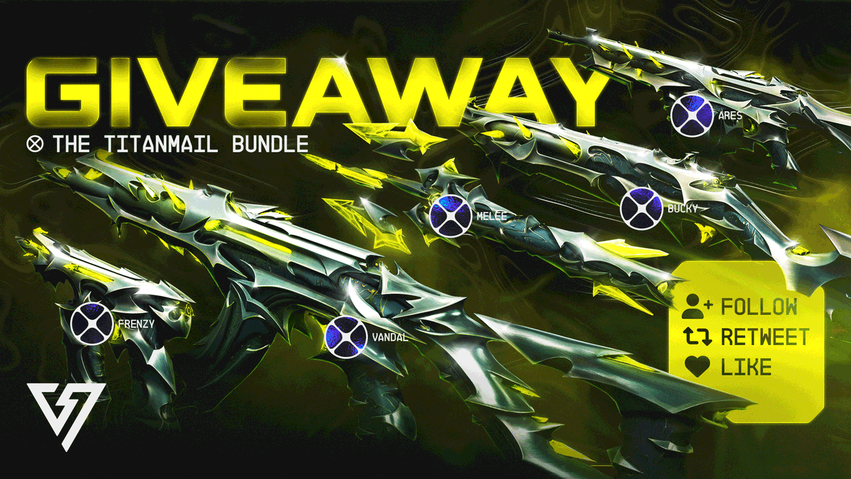 Voltaic 60K Users Celebratory giveaway 🥳

2x VALORANT Titanmail Bundle

To Enter:
🔻 Follow <a href="/VoltaicHQ/">Voltaic</a>
🔻 Retweet
🔻 Like

🎁 2 Winners
⏰ Ends May 18
