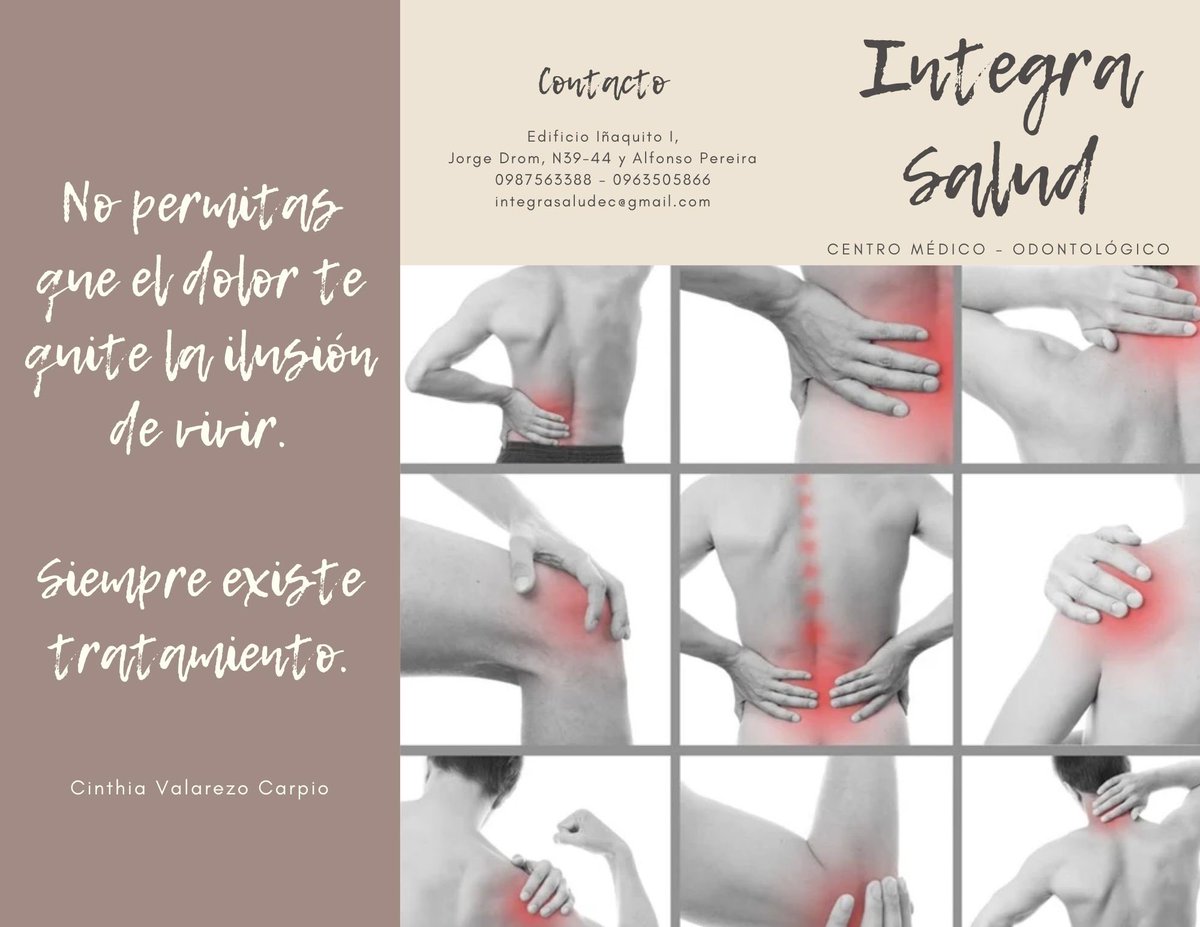 CinthiaValarezo's tweet photo. Terapia del Dolor ~ Atención previa cita https://t.co/gSr70oXZUr