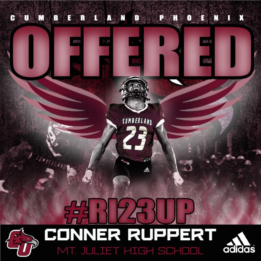 ruppert_conner's tweet photo. Blessed to receive my first offer from @CumberlandFB thank you for the great talk @CoachHigginson. @MJGOLDENBEARFB @ONEWAYINC1 @JalanSowell @shaeeflatt @MJCoachRocc @NatlPlaymkrsAca @NCEC_Recruiting #RI23UP #FlyWithThePhoenix https://t.co/JVIe2nO8ko