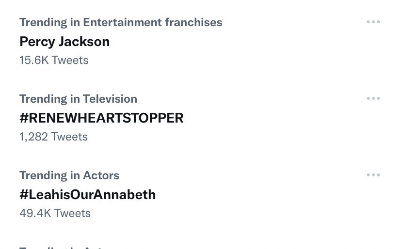 #LeahisOurAnnabeth trending on Twitter