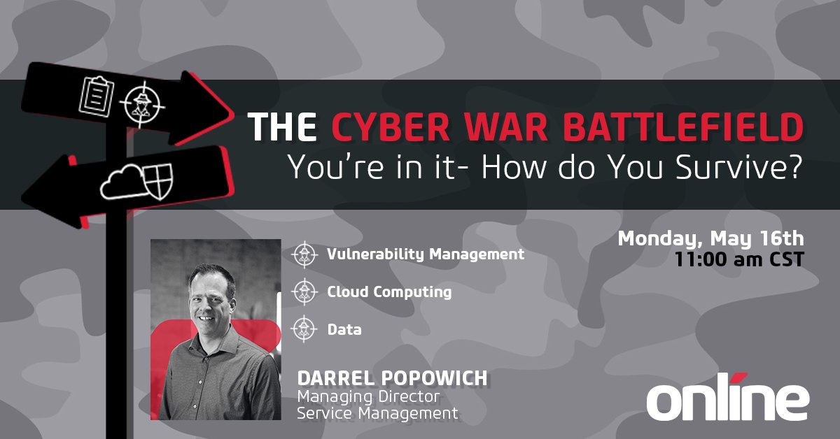 obs_global's tweet image. Online is excited to participate and be presenting at the upcoming #WCISC Conference, from May 16th-17th. 
-
Managing Director of Service Management, Darrel Popowich, will be presenting &quot;The Cyber War Battlefield - How Will You Survive?&quot;.
-
Register Now: hubs.ly/Q019XMc10
