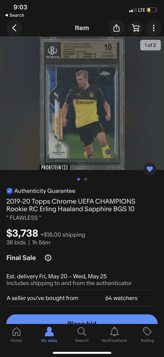 This is ending in 2 hours. Take mine for $3600 shipped! <a href="/sports_sell/">@SPORTS_SΞLL</a>