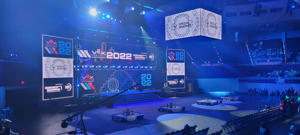ALESFalconbots's tweet photo. Day 1 for the Ashland Falconbots 2022 Vex Robotics World Championship was a success!  #AshlandSOAR #AshlandRobotics https://t.co/P8IHCnTO7s
