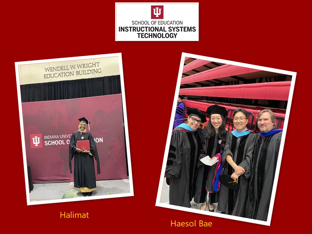 IU_IST's tweet photo. Huge Congrats to all #IST_Graduate_Students! @IU_IST
All the best to you all in your next journey! #ISTrocks #ISTstars 🥳🥳🥳👏👏👏🎉🎉🎉 https://t.co/wRqE1LarKj