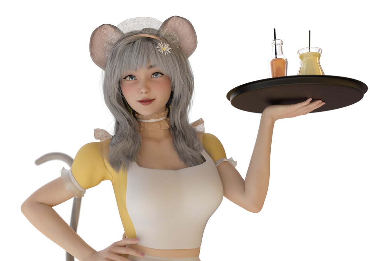 HinagikuNezuchi's tweet photo. Apparently the 10th of May is Maid Day in Japan!
Here's a cute mouse maid 🐭
Can I offer you some orange juice or a piña colada?🍸

#MaidDay2022 #メイドの日 https://t.co/FloF7LpEM4