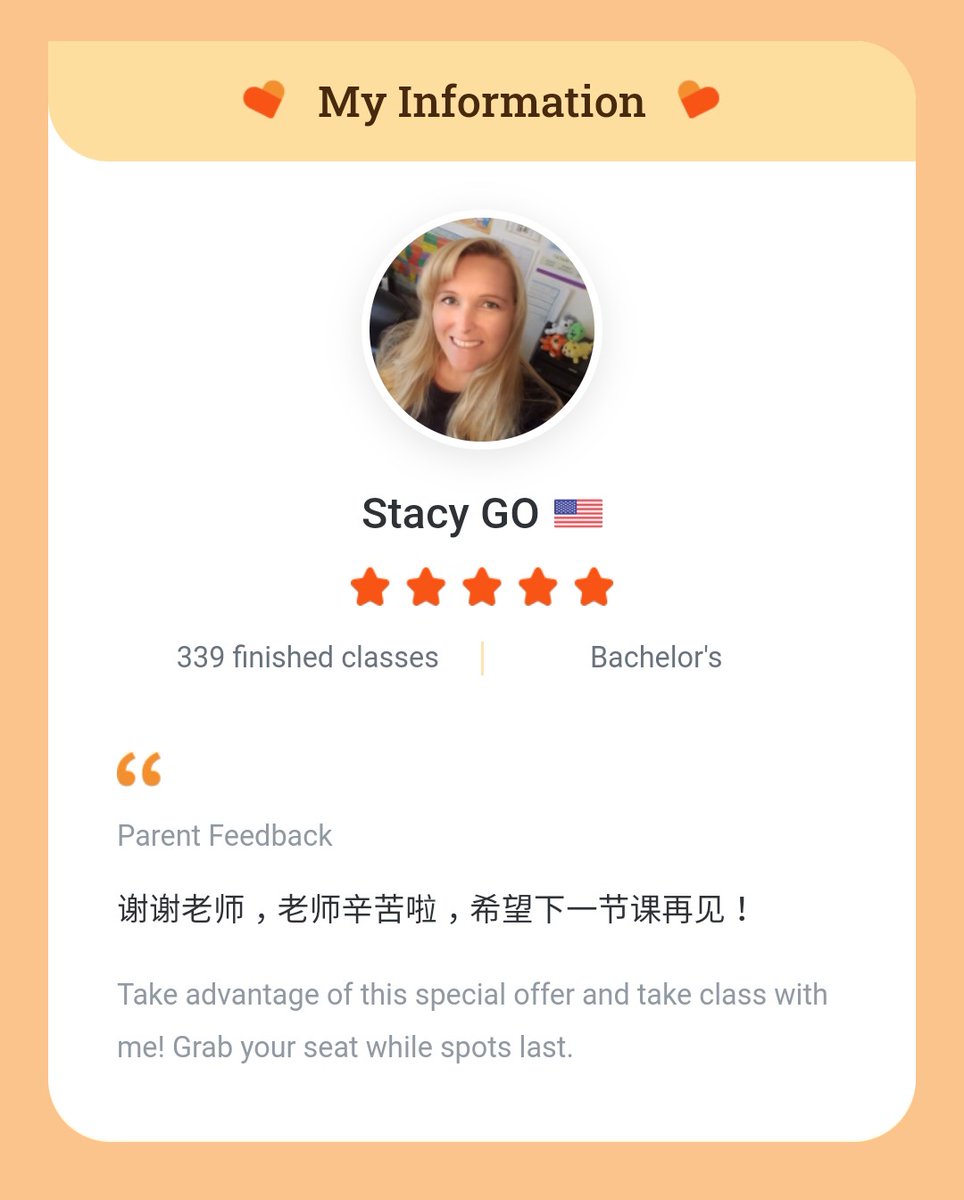 DiamondShadowDS's tweet photo. My passion is seeing kids enjoy learning and playing a hand in that joy! I love it when a concept clicks and the student lights up!

Students from over 100 countries, 
Live 1:1 online English courses.

Referral link for more info and May specials:

https://t.co/I5ZqxmyVhK https://t.co/2Yxv6G7JIy