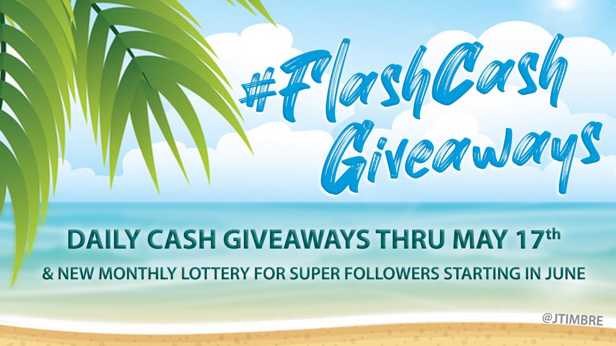 jtimbre's tweet photo. 💸 DAY 3: We're spreading the love w/ FOUR $10 cash prizes in today's #FlashCash! 💗
Retweet for a chance to win! (your choice of Venmo, Cash App, or Amazon gift card, as always!)

You may also enter on Facebook by visiting https://t.co/97rurOonaG. Ends in 24 hours! ⏱ #JamFam https://t.co/jDmGLMnult