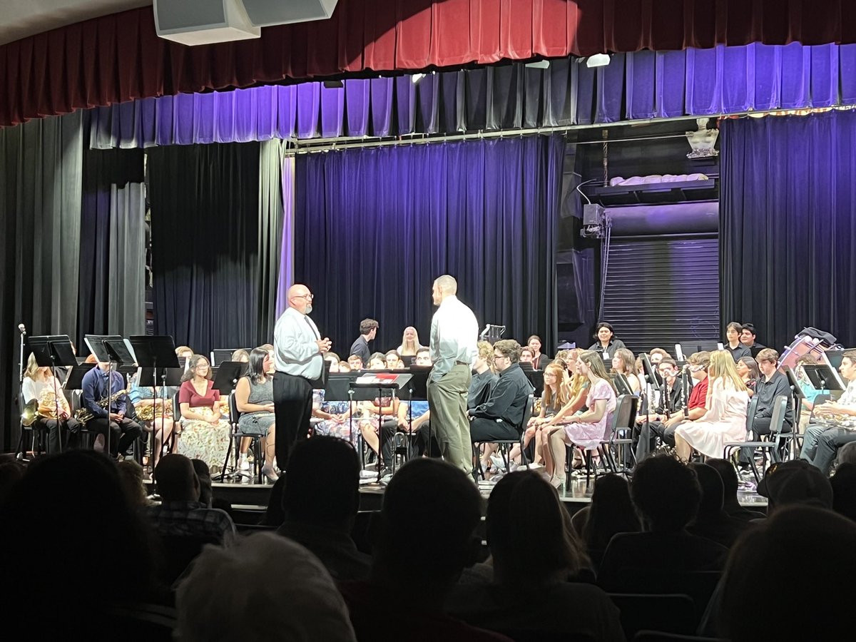WimberleyHS's tweet photo. GREAT Concert and tribute to a retiring Mr. Mosley. Wimberley HS has VERY talented musicians walking the halls. #WHSTEXANPRIDE https://t.co/cBw64a3p03