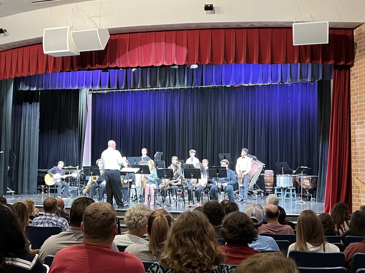 WimberleyHS's tweet photo. GREAT Concert and tribute to a retiring Mr. Mosley. Wimberley HS has VERY talented musicians walking the halls. #WHSTEXANPRIDE https://t.co/cBw64a3p03