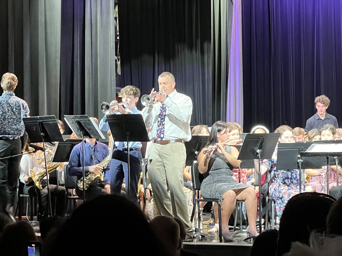 WimberleyHS's tweet photo. GREAT Concert and tribute to a retiring Mr. Mosley. Wimberley HS has VERY talented musicians walking the halls. #WHSTEXANPRIDE https://t.co/cBw64a3p03