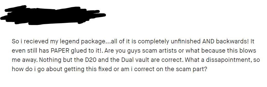 loottables's tweet photo. I've been super quiet on socials because I've had to unfortunately take a step back due to limited time and the economy really twisting my screws, but getting a message like this just hurts. https://t.co/zCTtWxbjbU