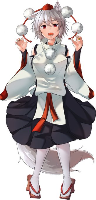 全身絵
天狗装束じゃない椛ちゃんを描きたかった 