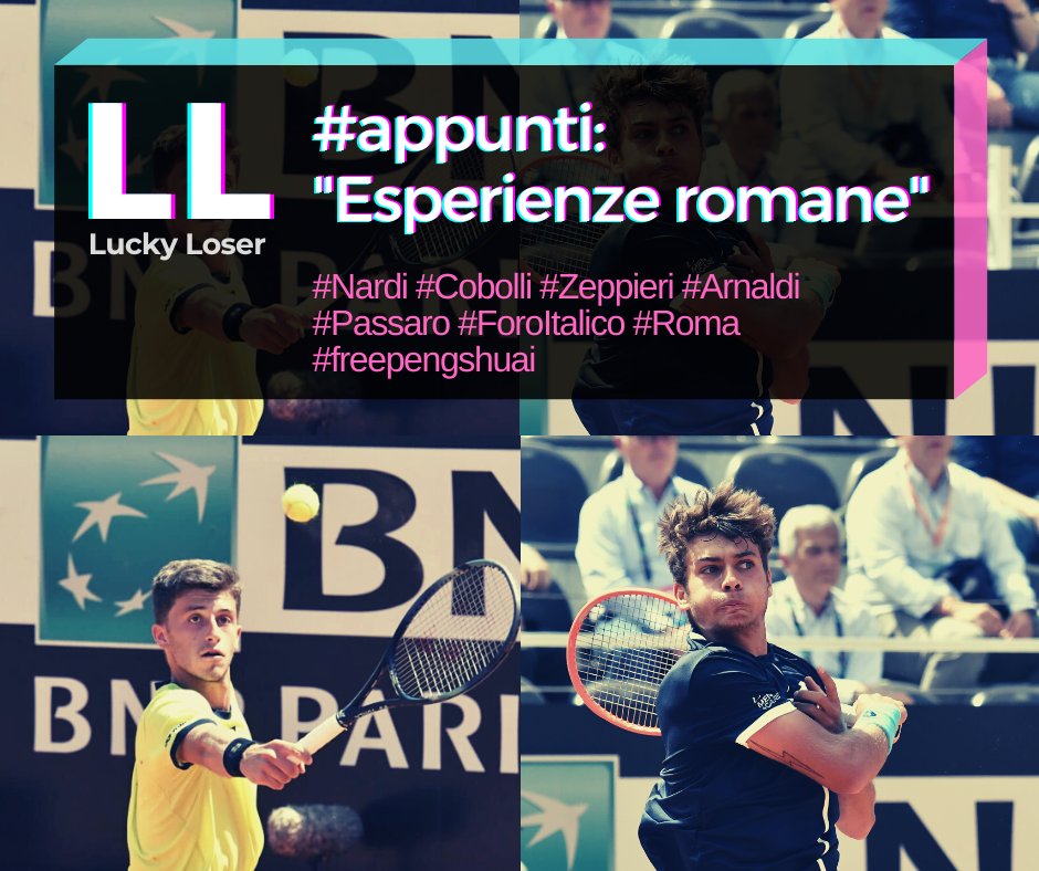 LLuckyLoser's tweet photo. https://t.co/pxQ83o5jte
#tennis #nardi #cobolli #arnaldi #zeppieri #passaro #internazionali #roma #foroitalico #appuntiLL https://t.co/K6nXsUl545