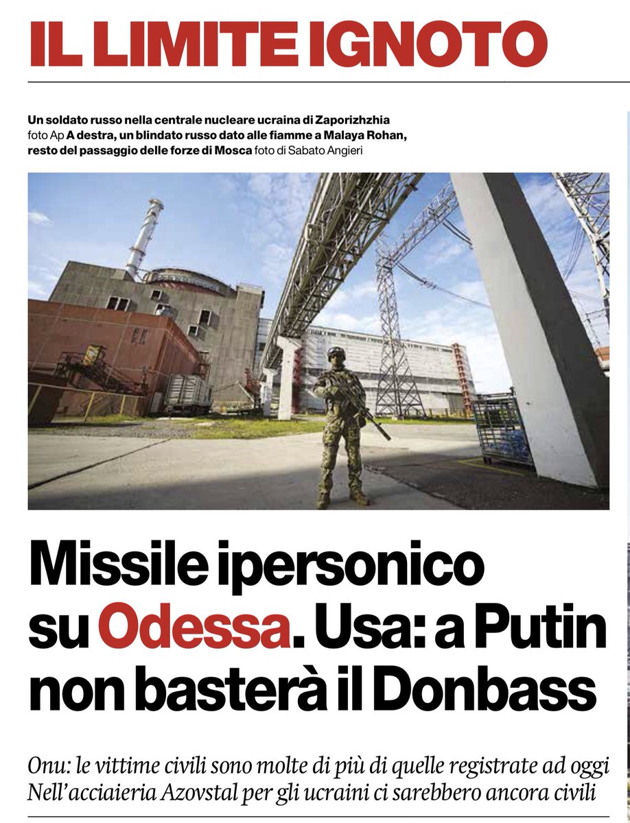 francofontana43's tweet photo. Odessa. La Russia cala la carta del missile ipersonico
(quello più veloce del suono che è impossibile da intercettare).
La guerra durerà a lungo
Da @simopieranni, @ilmanifesto https://t.co/MZfaBK8BxM