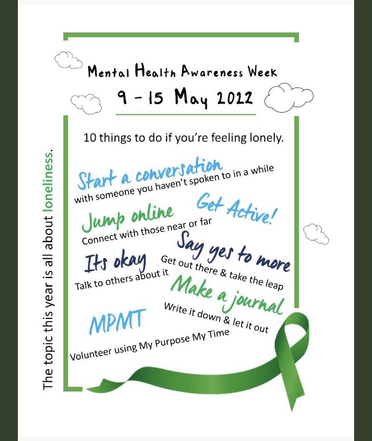 RutELSAsupport's tweet photo. Day 3 of #MentalHealthAwarenessWeek2022 things we can do to combat loneliness for ourselves and by checking in on our quiet friends #IveBeenThere https://t.co/eMJOSUSB83